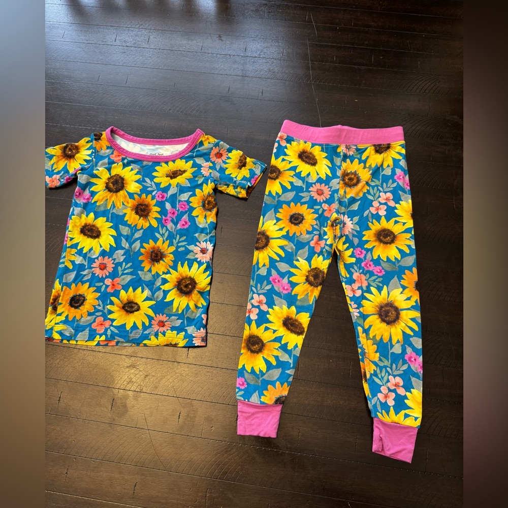 Little Sleepies Sunflower Fields 18-24 months PJ Set